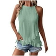 thumbnail image 1 of Tank Tops for Women Cotton Vintage Solid Color Summer Tank Tops Adjustable Slim Fit U Neck Sleeveless Shirts Camisole Flowy Tops Clothes Spring Outfits 2026, 1 of 7