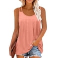 thumbnail image 1 of Tank Tops Women Dressy Crew Neck Fashion Spring Summer Casual Sleeveless Top Tank Top, 1 of 8