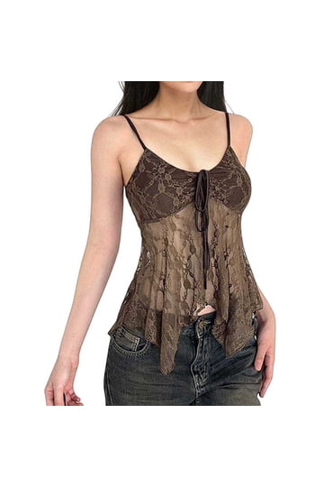 Sheer Cami Tops for Women Clothing