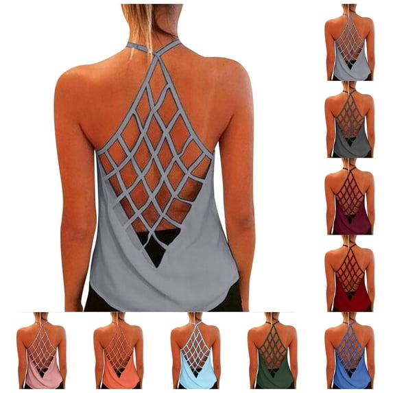 Tank Tops for Women Racerback Sleeveless Cropped Tank Tops Crewneck Undershirt Tennis Yoga Athletic Running Shirts Stretch Racerback Breathable Tee (Dark Gray,XXL)