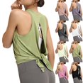 thumbnail image 1 of Tank Tops for Women Racerback Sleeveless Summer Athletic Tank Tops Crewneck Camisole Tennis Yoga Athletic Running Shirts Oversized Racerback Breathable Tee (PK1,L), 1 of 7