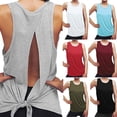 thumbnail image 1 of Tank Tops for Women Racerback Sleeveless Summer Athletic Tank Tops Scoop Neck Basic Undershirt Workout Sports Shirts Lightweight Racerback Breathable Tee (Watermelon Red,XXL), 1 of 7
