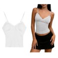 thumbnail image 1 of Tank Tops Women Sleeveless Spaghetti Strap Built in Bra Tank Slim Fit Workout Tops Women's Bras, 1 of 4