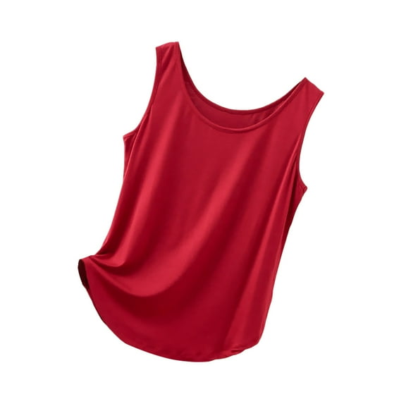 Tank Tops for Women,Stretchy Soft Round Neck Camisole Tank Top Basic Layering Piece for Casual Home and Leisure Wear Comfort,Camisole Tops for Women,,4XL