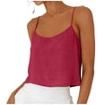 thumbnail image 1 of Tank Tops Womens Camisole Sleeveless Adjustable Spaghetti Strap Loose Fit Going Out Cami Shirts, 1 of 6
