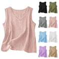 thumbnail image 1 of Tank Tops Womens Womens Tank Toos Tanks for Women Women's Fashion Summer Leisure Tank Solid Purple XXL, 1 of 5