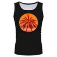 Tank Tops for Men 2024 Clearance Cool Printed Graphic Sleeveless Basics
