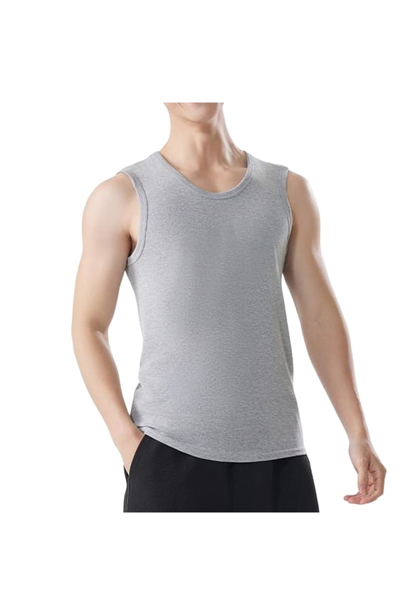 Tank Tops for Men Compression Undershirt Men's Crew Neck Shirts Muscle Tanks T Shirt
