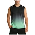 thumbnail image 1 of Tank Tops for Men Ice Silk Mesh Quick Dry Summer, Breathable Sleeveless Undershirt for Workout Muscle Gym Athletic, Green 3XL, 1 of 8