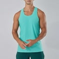 thumbnail image 1 of Tank Tops for Men Sleeveless Crewneck A Shirts Mens Casual Solid Color Stretchy Slim Pullover Breathable Athletic Workout Tanks Vests, 1 of 8