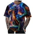 thumbnail image 1 of Tank Tops for Men Summer Gym Sleeveless Shirts Workout Style Men's Dragon T Shirt Summer Short Sleeve T Shirt Top Animal Themed Shirt Graphic Shirt, 1 of 4