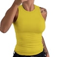 thumbnail image 1 of Tank Tops for Women 1PC Set Sleeveless Racerback High Neck Casual Basic Cotton Ribbed Women's Summer Tops, 1 of 4