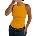 thumbnail image 1 of Tank Tops for Women 1PC Set Summer Sleeveless Ribbed Racerback Basic Thick Strap Shirts Women's Summer Tops, 1 of 4