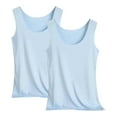 thumbnail image 1 of Tank Tops for Women 2-Pack Soft Sleeveless Base Layer Casual Summer Top, 1 of 2
