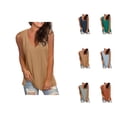 thumbnail image 1 of Tank Tops for Women 2026 Summer Casual Lightweight Loose Fit V Neck Sleeveless Shirt Basic Plain Tanks, 1 of 6