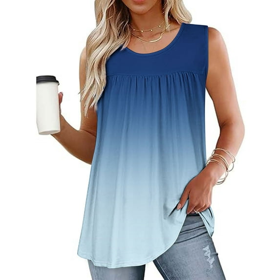 Tank Tops for Women 2065 Vacation, Womens Tunic Tops Dressy Casual 3/4 Sleeve Summer Blouses for Women 2025 Work Plus Size Womens Shirts Short Sleeve