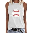 thumbnail image 1 of Tank Tops for Women Baseball Print 2024 Summer Sleeveless T-Shirt Casual Crewneck Ladies Graphic Gift Tee Shirts, 1 of 4