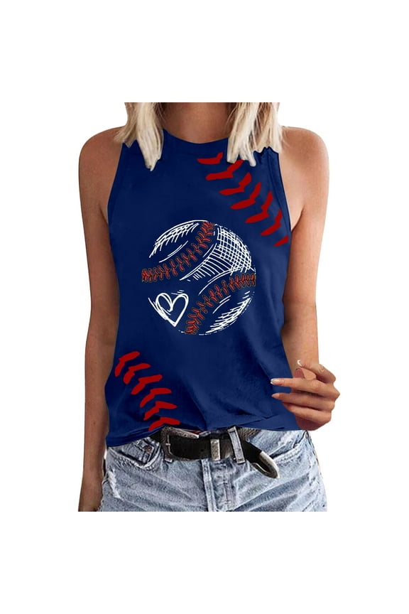 Tank Tops for Women Baseball Shirt Baseball Mom Tank Tops Graphic Tee Cute Workout T Shirts Casual Summer Sleeveless Vest Tank Tops