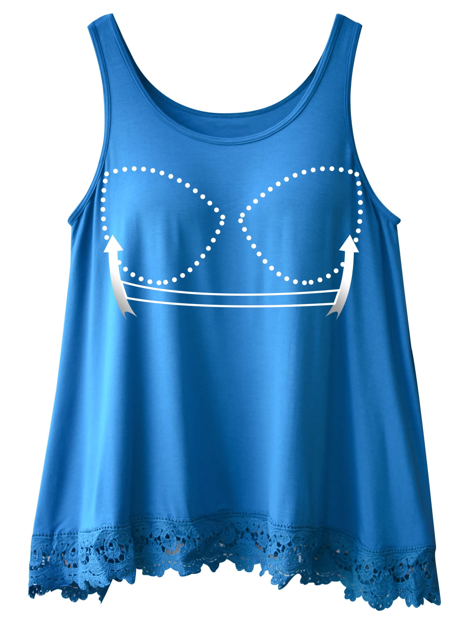 Tank Tops for Women Basic Camisole with Built in Bra Casual Wide Strap Sleeveless Layer Top for