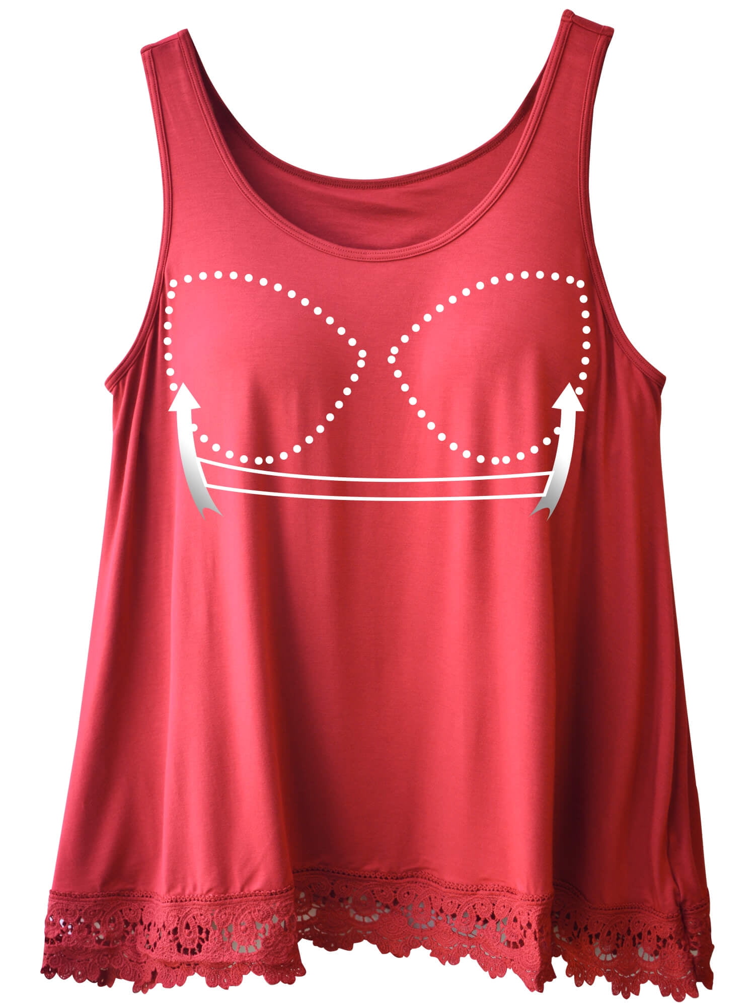 Tank Tops for Women Basic Camisole with Built in Bra Casual Wide Strap Sleeveless Layer Top for