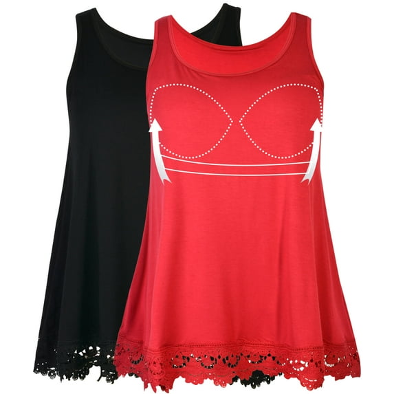 Tank Tops for Women Basic Camisole with Built in Bra Casual Wide Strap Sleeveless Layer Top for Summer