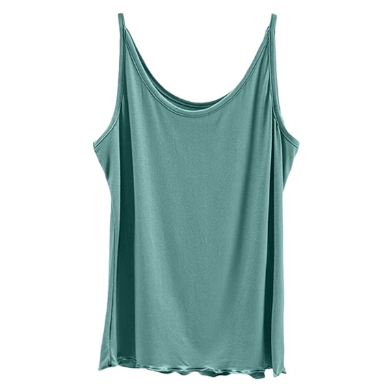 Tank Tops for Women Built In Shelf Bra Loose Fit Sleeveless Casual Tops