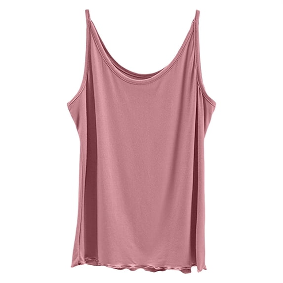 Tank Tops for Women Built In Shelf Bra Loose Fit Sleeveless Casual Tops