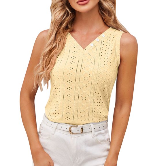 Tank Tops for Women Camisole Fashion V Neck Short Sleeve Tee Knitted Blouses T Shirt Sleeveless Basic Casual Undershirt