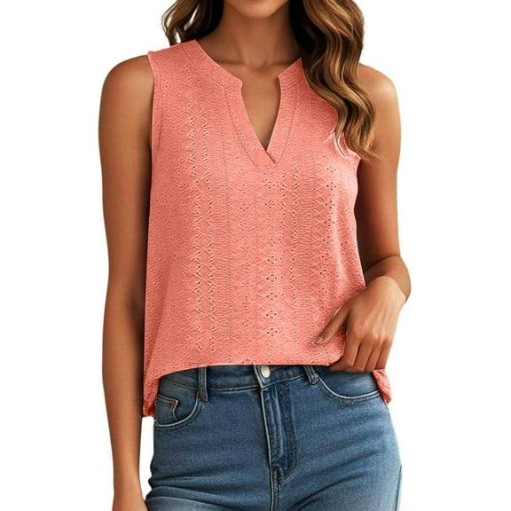 Tank Tops for Women Camisole V Neck Loose Fit Boho Floral Lace Blouse For Daily Wear Clothes Outfits 2025