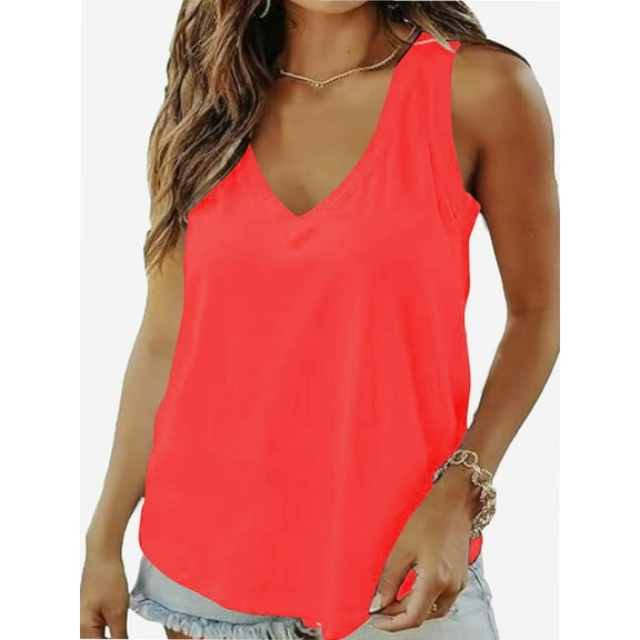 Tank Tops for Women Casual V Neck Basic Cami Camisoles