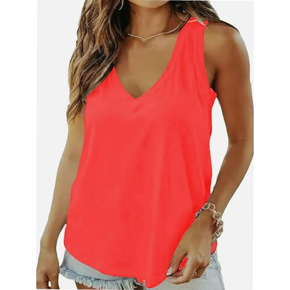 Tank Tops for Women Casual V Neck Basic Cami Camisoles