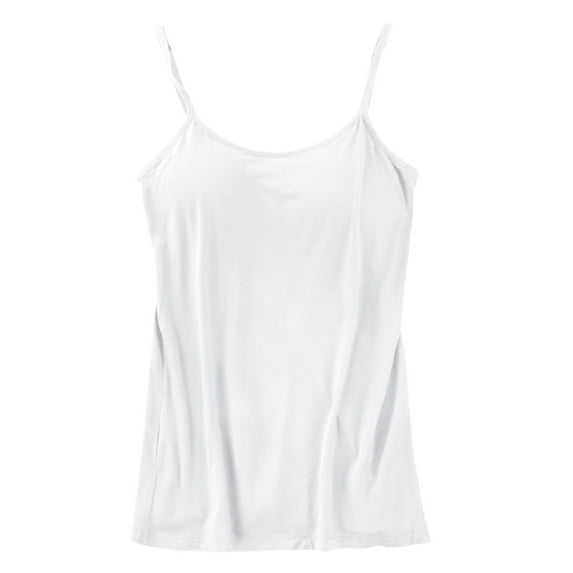 Tank Tops for Women Cotton ole Adjustable ole With Frame Bra Stretch Undershirt Camis Top