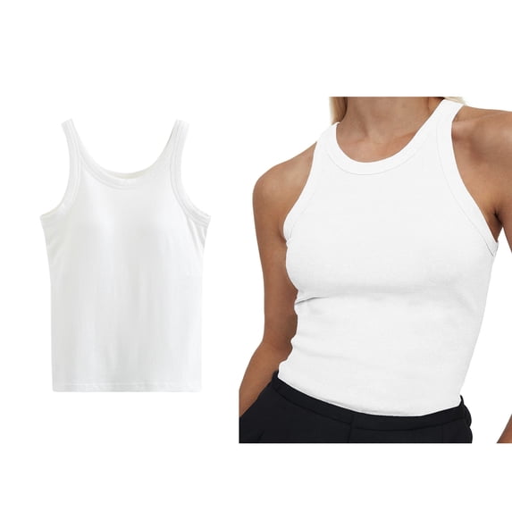 Tank Tops for Women Crew Neck Sleeveless Fitting Basic Tops Women Summer Outfits Trendy Tops for Women