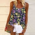 thumbnail image 1 of Tank Tops for Women Fashion Summer Sleeveless Cami Tops Ladies Strappy Flared Plus Size Tops Tank, 1 of 5