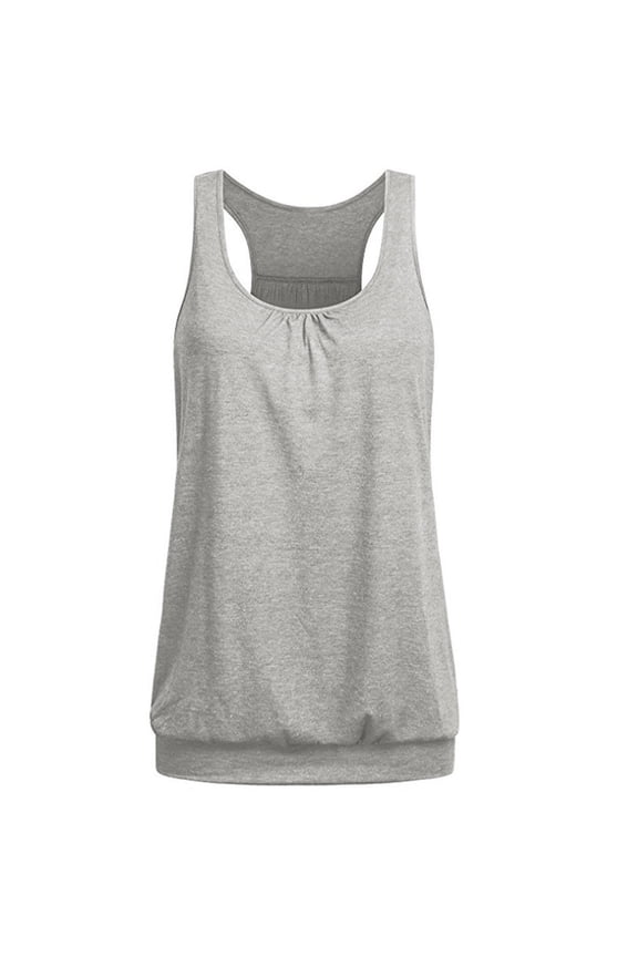 Tank Tops for Women Letter Print O Neck Sleeveless Tunics
