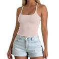 thumbnail image 1 of Tank Tops for Women Padded Built In Bra Adjustable Spaghetti Strap Summer Basic Workout Camisole Tops, 1 of 5