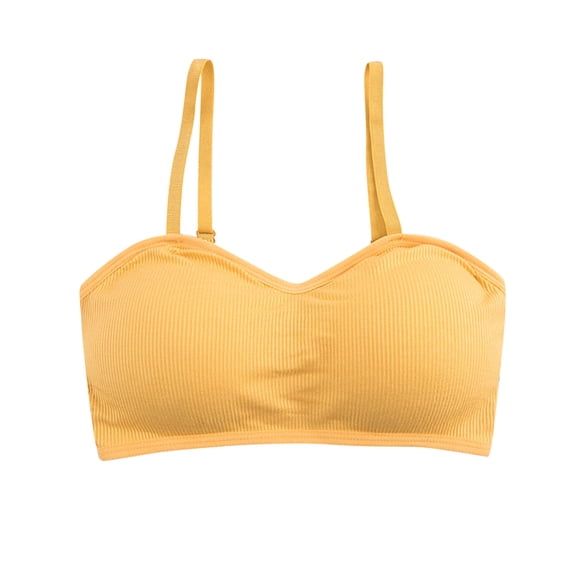 Tank Tops for Women,Seamless Strap Back Camisole Top Comfortable Base Layer Underwear for Women,Camisole Tops for Women,Yellow,One Size