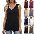 thumbnail image 1 of Tank Tops for Women Sleeveless Summer Tops Spring Fashion Lightweight Sweater Vest V Neck Business Casual Outfits White, 1 of 8