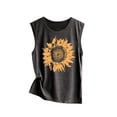 thumbnail image 1 of Tank Tops for Women Sleeveless Sunflowe Print Shirt Casual Loose Soft Comfortable Camis Top, 1 of 5
