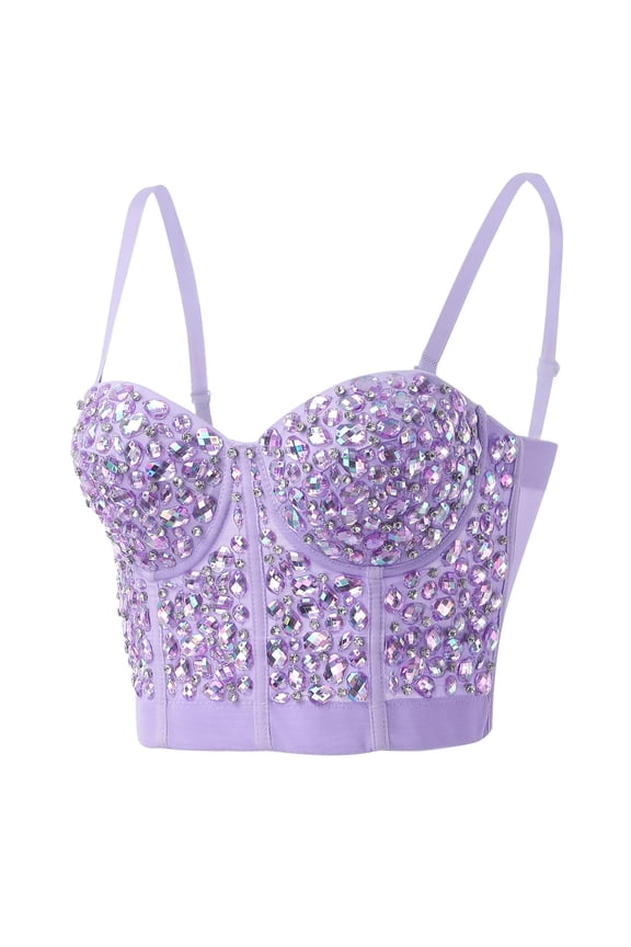 Tank Tops for Women Solid Corset Bustier Slim Fit Suspender Cropped Top