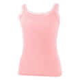 thumbnail image 1 of Tank Tops for Women Summer Ribbed Knit Lace Trim Tanks Sleeveless Casual Basic Cami Shirts, 1 of 9