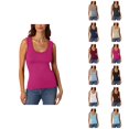 thumbnail image 1 of Tank Tops for Women Summer Sleeveless Scoop Neck Ribbed Stretch Slim Fit Casual Plain Basic Tanks, 1 of 5