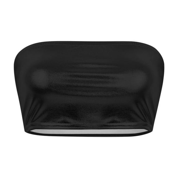 Tank Tops for Women,Tube Performance Solid Color Bandeau Wrap Chest Nightclub Show Wear,Camisole Tops for Women,Black,M