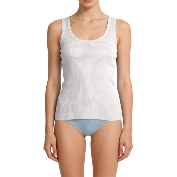 Tank Tops for Women U Neck Ribbed Basic Sleeveless Layering Tops