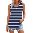 thumbnail image 1 of Tank Tops for Women V Neck Printed Loose Sleeveless Summer Tops, 1 of 5