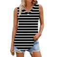 thumbnail image 1 of Tank Tops for Women V Neck Printed Loose Sleeveless Summer Tops, 1 of 5