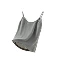 thumbnail image 1 of Tank Tops for Women Velvet Fleece Base Layer Sleeveless Crewneck Pullover Solid Straps Vest Dark Gray 2XL, 1 of 7