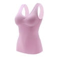 thumbnail image 1 of Xijirk Tank Tops Winter Thermal Underwear Velvet Lined Long Vest Seamless Self Heating Base Layer Top for Cold Weather Camisole Tops for Women,Purple,2XL, 1 of 7