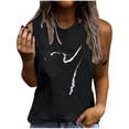 thumbnail image 1 of Tank Tops for Women, Womens Summer Cami O Neck Graphic Print Tunic Tees Trendy Casual Loose Tops Sleeveless Blouses, 1 of 5
