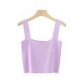 thumbnail image 1 of Tank Tops for Women under $5 Sleeveless Round Neck Tank Ladies Summer Printed Top Purple Free Size, 1 of 3